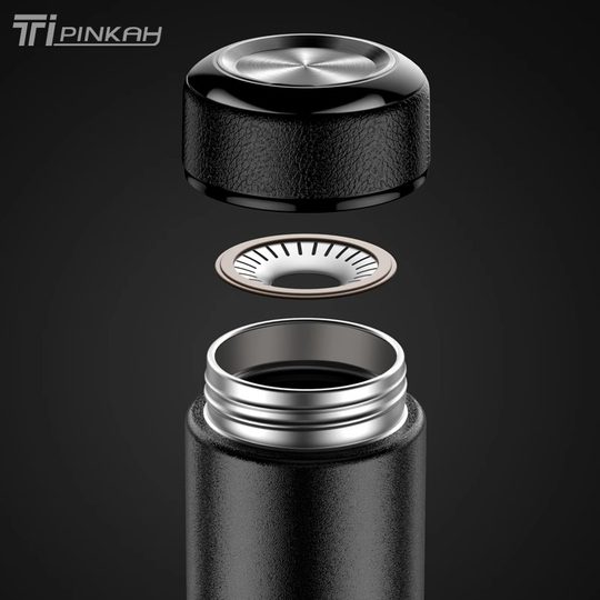 Men's Thermos Cup, New Model 2024, Tea-Water Separation, Small and Portable Cup for Brewing Tea in Autumn, Titanium Double-Layer Insulation for Winter