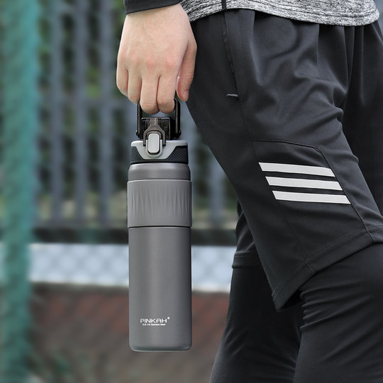 316 Stainless Steel Thermos Cup for Men, Large-Capacity Straw Cup for Women, High-Looking Student Portable Sports Water Cup