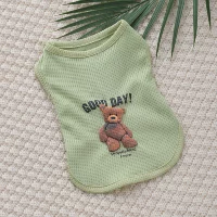 Вафельный жилет-зеленый