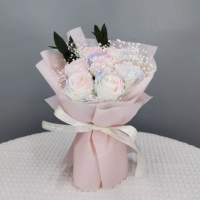 Двухволовая розовая порошок снежной горы роз