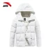 Anta down jacket nữ 2018 thu đông mới áo ấm gió thể thao cotton giản dị áo khoác thời trang trùm đầu áo phao dài hàn quốc Thể thao xuống áo khoác