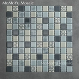 Хрустальная стеклянная мозаика красная, желтая, синяя и зеленая кофейная фона стена кухня и рыба -пруд для ванной комнаты