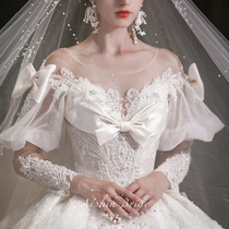 Dianne wedding dress 2022 new bridal style Heavy work with a long sleeves winter with high level of luxury