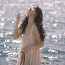 Fairy air flutter with dress Sanya seaside holiday windy with a long skirt and a little crowdsourced design photo to write really long dresses Summer