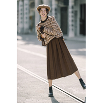 Small subplexu dress retro college windy with long dresses a character dress with high waist pituality and a slim fit.