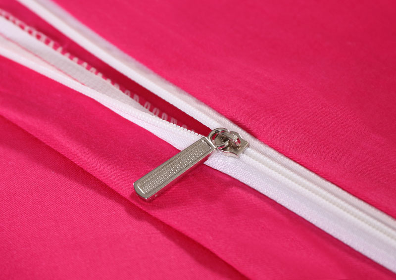 Đôi rắn màu bông vải denim giường 1.8m giường bông chăn trơn đơn giản màu đỏ lớn hoa hồng đỏ - Bộ đồ giường bốn mảnh bộ chăn ga gối đệm cưới đẹp