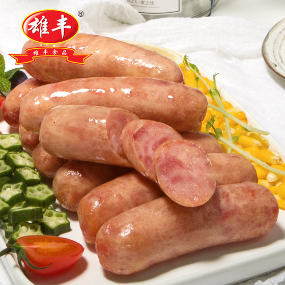 Xiongfeng volcanic stone grilled sausage, authentic sausage, pure sausage, Taiwanese hot dog sausage, Cantonese style large meat sausage, wholesale non-starch sausage