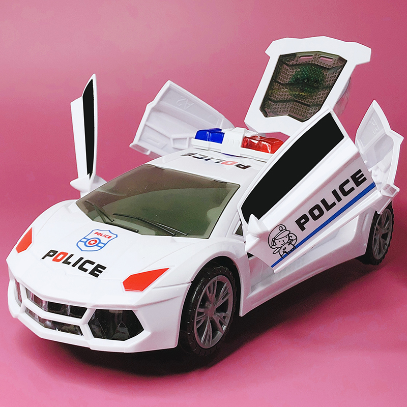 Shake-in-style Deformed Police Car Electric Car Will Dance Universal Rotation 1-2 Children 3 Male Girls Music Toys