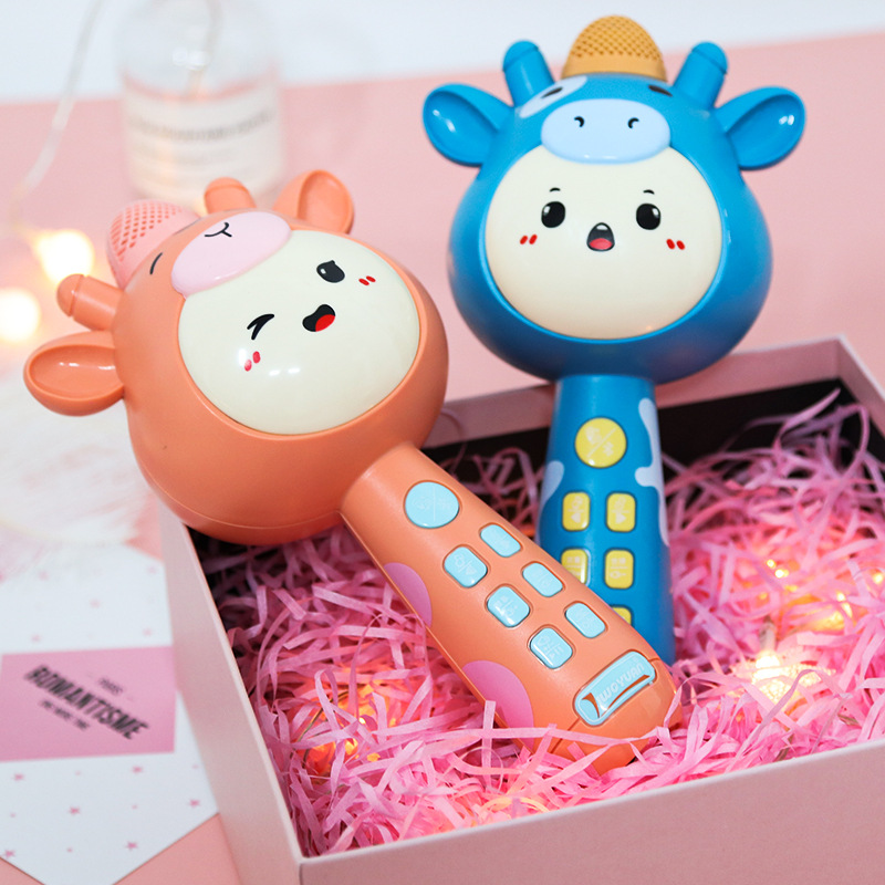 Children's small microphone baby early education toy karaoke singing machine audio integrated microphone wireless bluetooth girl