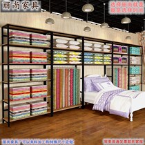 Home textile shelf display rack Wedding shop living on the bed four sets of pillow core fabric multi-layer display shelf