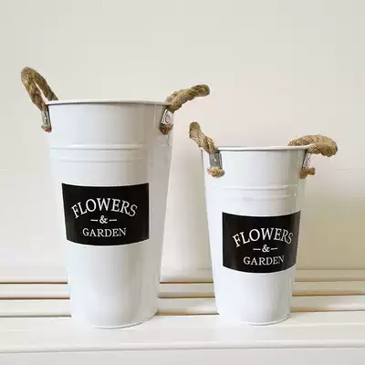 Simple Nordic glass vase flower arrangement dry flower bucket flower basket gradual layer illusion color ins Wind home desktop living room ornaments