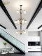 American-Style Double-Layer Chandelier for Villa, Hotel, Living Room, Staircase, Duplex Building, Self-Built House, Restaurant, Bar, Three-Story