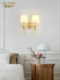 American-Style Living Room Tv Sofa Wall Lamp, Modern Minimalist All-Copper Bedroom Bedside Lamp, Vintage Hallway Corridor Wall Lamp