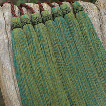 zootee guqin tassel auspicious ring tassel performance with refined tassel brown bamboo green sandwich glass green only this green