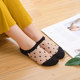 RIME summer thin lace dot crystal socks short stockings glass stockings women's mid-calf socks