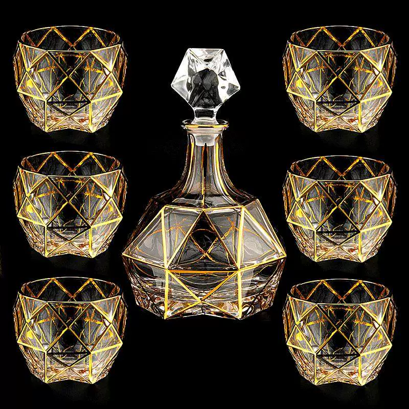 Phần vàng B · ROB pha lê ly whisky ly rượu vang sáng tạo ly rượu vang đỏ ly rượu brandy giá để rượu