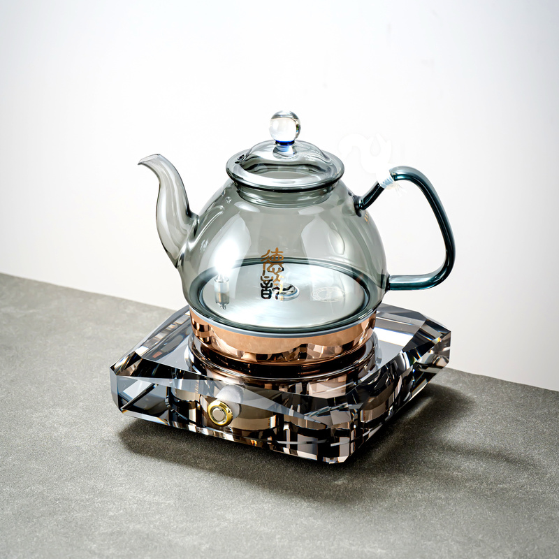De Yun Tea Art Pot (M1308A Touch) Black Crystal Model Automatic Water Flowing Bottom Watering Kettle for Brewing Tea, Boiling Water, and Keeping Warm De Yun Tea Art Pot (M1308A Touch) Black Crystal Model Automatic Water Flowing Bottom Watering Kettle for Brewing Tea, Boiling Water, and Keeping Warm