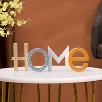 Living room ornaments HOME accessories HOME letters creative wooden childrens room furnishings interior decorations
