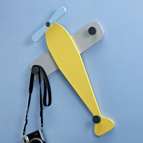 Creative adhesive hook childrens room entry wall decoration aircraft coat hook rack boy room storage hook