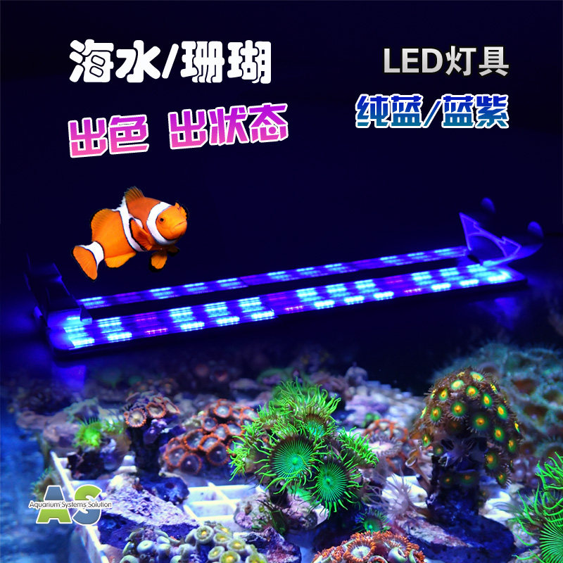 Sea Coral Color Display Color Growth Shelf Lamps Water Family Fish Tank Lamp Pure Blue White Seawater Bacon Waterproof