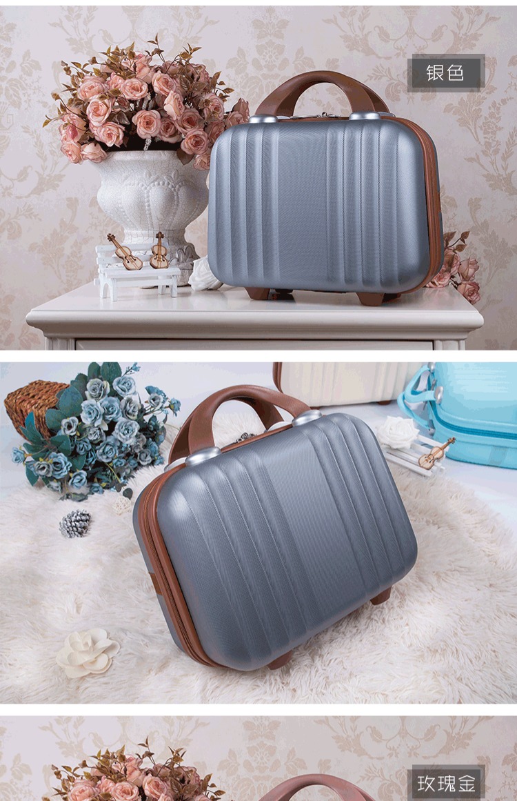 Hộp nhỏ túi 14 inch hành lý xách tay nữ hộp lưu trữ mỹ phẩm 16 inch dung lượng lớn mini du lịch mỹ phẩm vali 24 inch