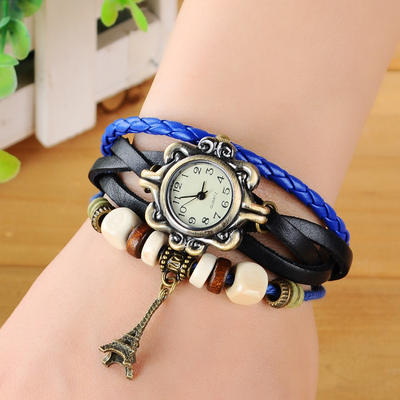 Eiffel Tower retro fashion women watch girl ladies watches