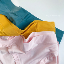 Zero sensitive skin-friendly solid color womens underwear female modal cotton high split mid-low waist Japanese girl sexy triangle