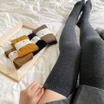 Lazy Holiday Pressure thin leg socks Strong pressure womens knee socks Solid color high tube Japanese students Solid color long tube socks