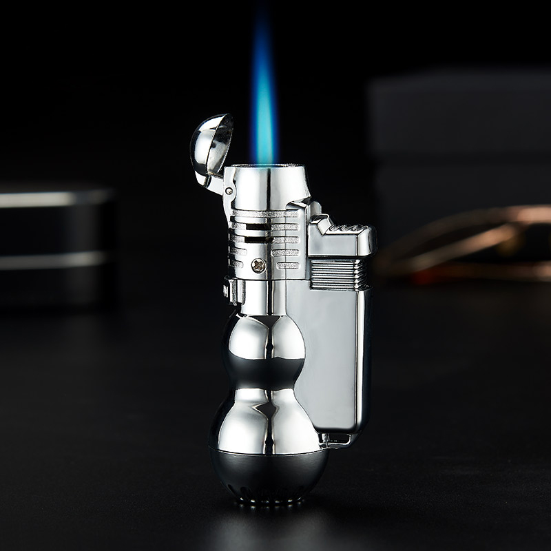 Metal inflatable body direct lighter cigar lighter small welding gun creative personality moxibustion ignition