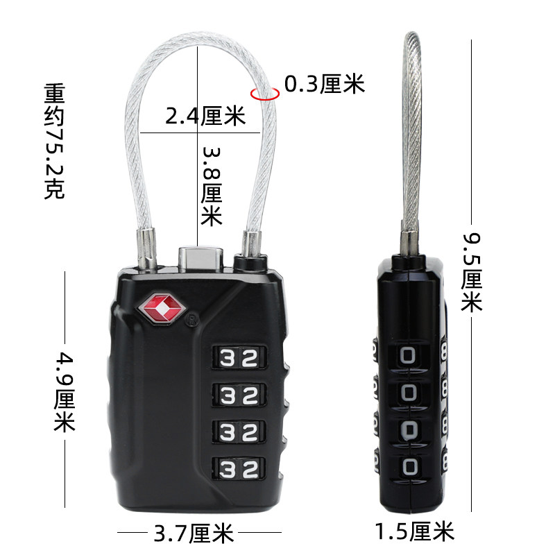 金属海关锁TSA密码锁：旅行达人的防盗神器-TSA-淘宝好物网