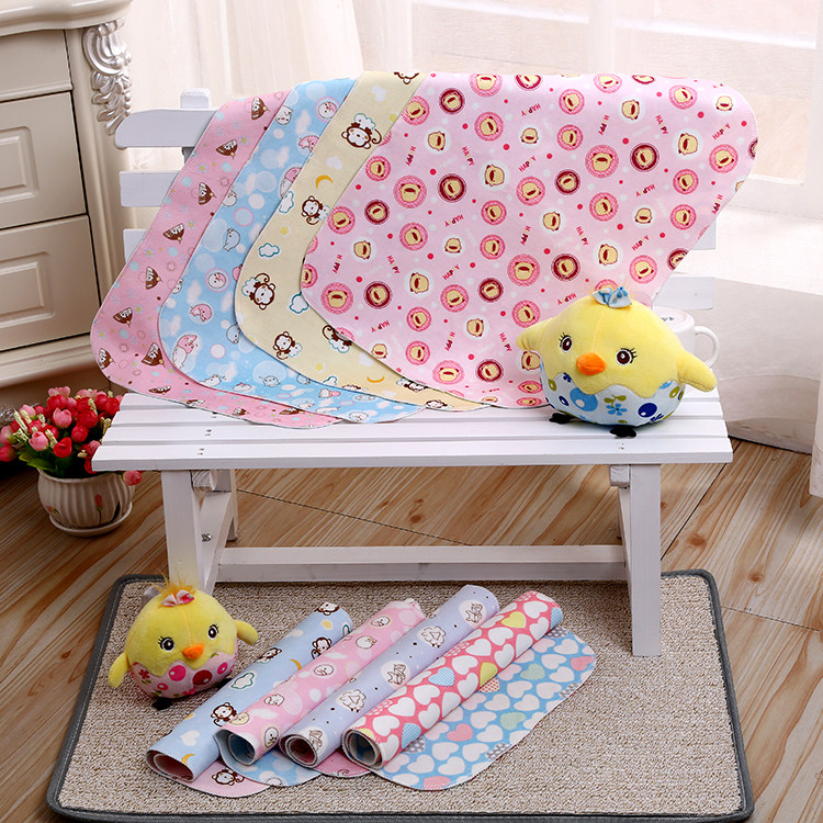 Double-sided crystal velvet urine pad newborn leak-proof mattress baby washable nursing pad easy to wash and dry aunt pad