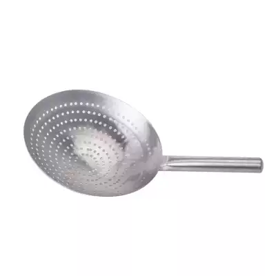 Thickened soup shell fried spoon water Spoon soup spoon vegetable shell stainless steel colander Hotel hotel water spoon big net spoon