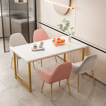 Brief modern light and luxurious table and chairs combined commercial dresser table rental room table small round table in negotiation table milk tea shop table