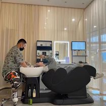 Intelligent electric massage shampoo bed rotating and tilting all-in-one scalp therapy flushing bed scalp care and hair care chair multifunctional