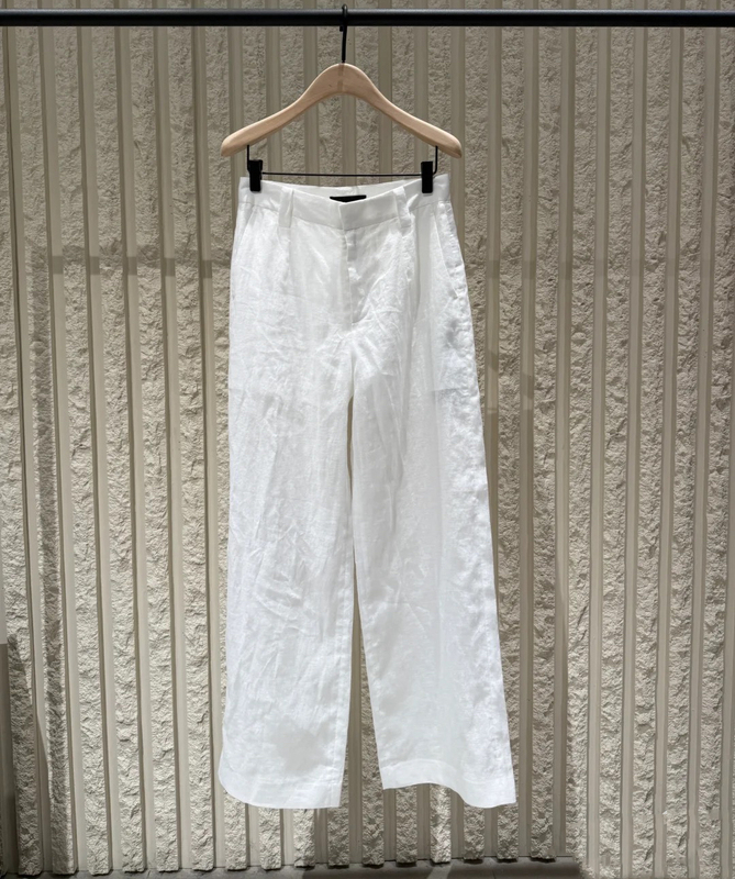 Authentic Magic Pants 2025 Summer New Product Lightweight Linen Mid-Low Waist Floor-Length Straight Wide-Leg Casual Pants Mbe2Pat002 Authentic Magic Pants 2025 Summer New Product Lightweight Linen Mid-Low Waist Floor-Length Straight Wide-Leg Casual Pants Mbe2Pat002