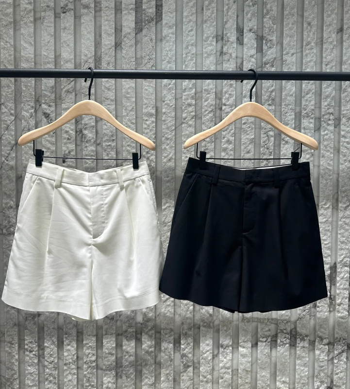 【C+ Series】Authentic Shorts 2025 Summer New Arrival Cool Mid-Low Waist A-Line Five-Point Shorts Mbe2Sot002 【C+ Series】Authentic Shorts 2025 Summer New Arrival Cool Mid-Low Waist A-Line Five-Point Shorts Mbe2Sot002