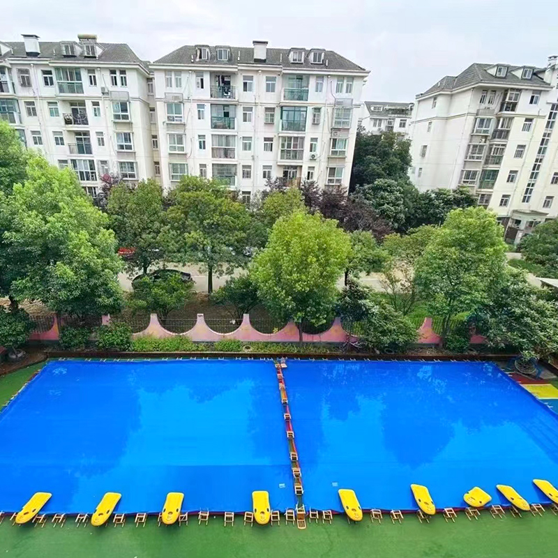 Thickened waterproof cloth rain cloth kindergarten foam machine activities non-slip outdoor water park oil cloth tarpaulin playground