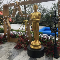 Factory spot FRP Golden Film Award Character Sculpture Film Golden Oscar Golden Man Exhibition Hall Exhibition Film