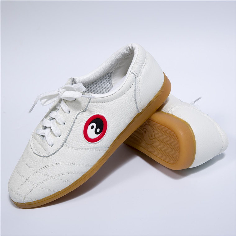 Tai Chi shoes soft cowhide genuine leather tendon bottom Tai Chi practice shoes for men and women middle-aged and elderly spring, summer and autumn martial arts shoes