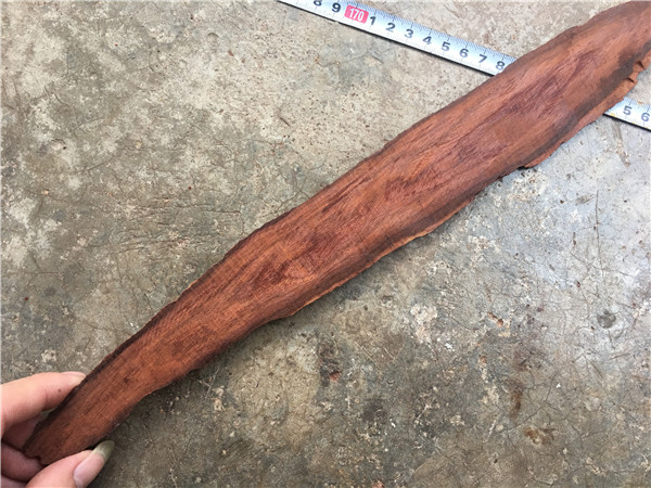 Hainan Huanghuali wood material log material Purple oil pear authentic root material Old material carved handle piece bookmark material