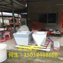 Hot selling glass fiber reinforced plastic imitation marble flowerpot sculpture Diamond Flower Box flower sculpture hotel decorative landscape flower pot