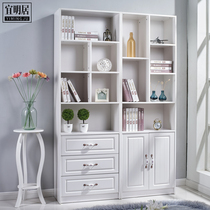 Storage paint living room bucket cabinet simple modern three-bucket large capacity multi-function locker bookshelf combination shelf