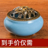 Медная курильница для благовоний для домашнего использования, керамическая анти-москитная спираль из сандалового дерева, аромотерапия