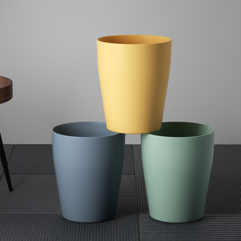 Nordic trash can household powder room toilet large paper basket living room kitchen creative simple trash can storage bucket