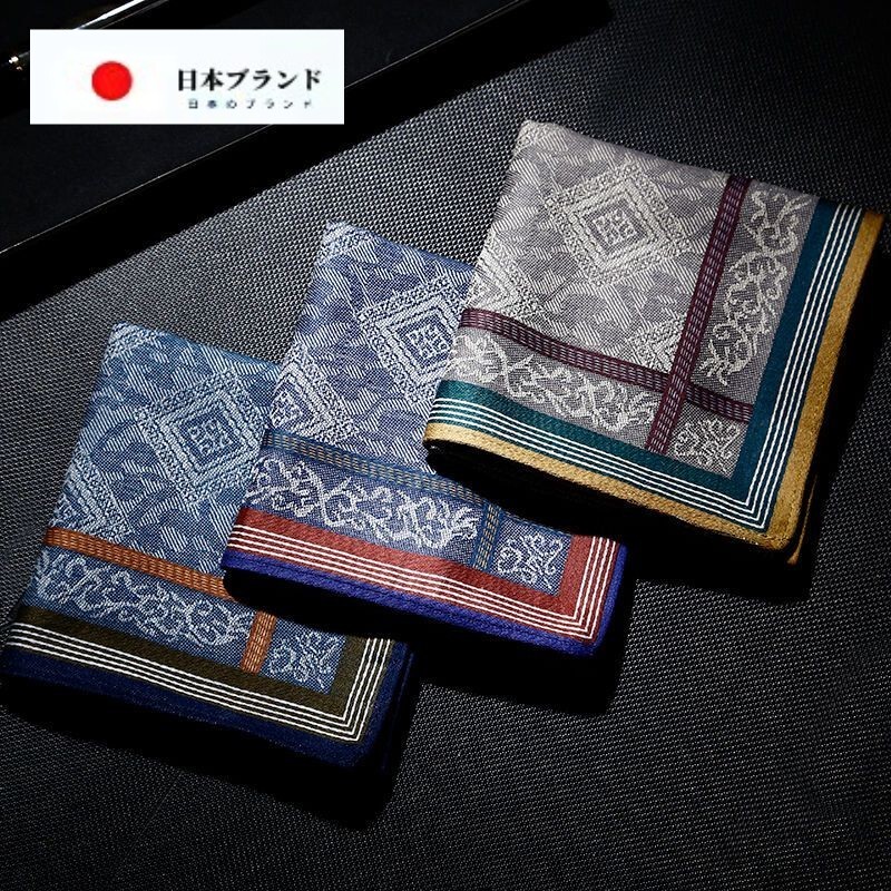 Japanese Jt High-End Men's Pure Cotton Handkerchief for Wiping Sweat, Sweat-Absorbing Small Square Towel, Women's Portable Sweat Towel, Gift for Elders and Fathers Japanese Jt High-End Men's Pure Cotton Handkerchief for Wiping Sweat, Sweat-Absorbing Small Square Towel, Women's Portable Sweat Towel, Gift for Elders and Fathers