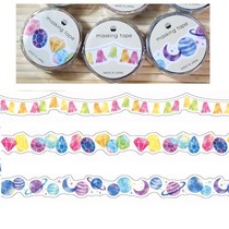 Japan mindawave cute extreme light and paper adhesive tape hand tent collared tape hand ledger decoration