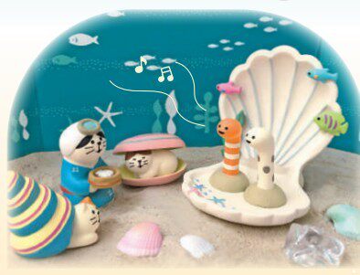 Spot 2021decole Summer Ocean World Series Cute Desktop Resin Small Pendulum