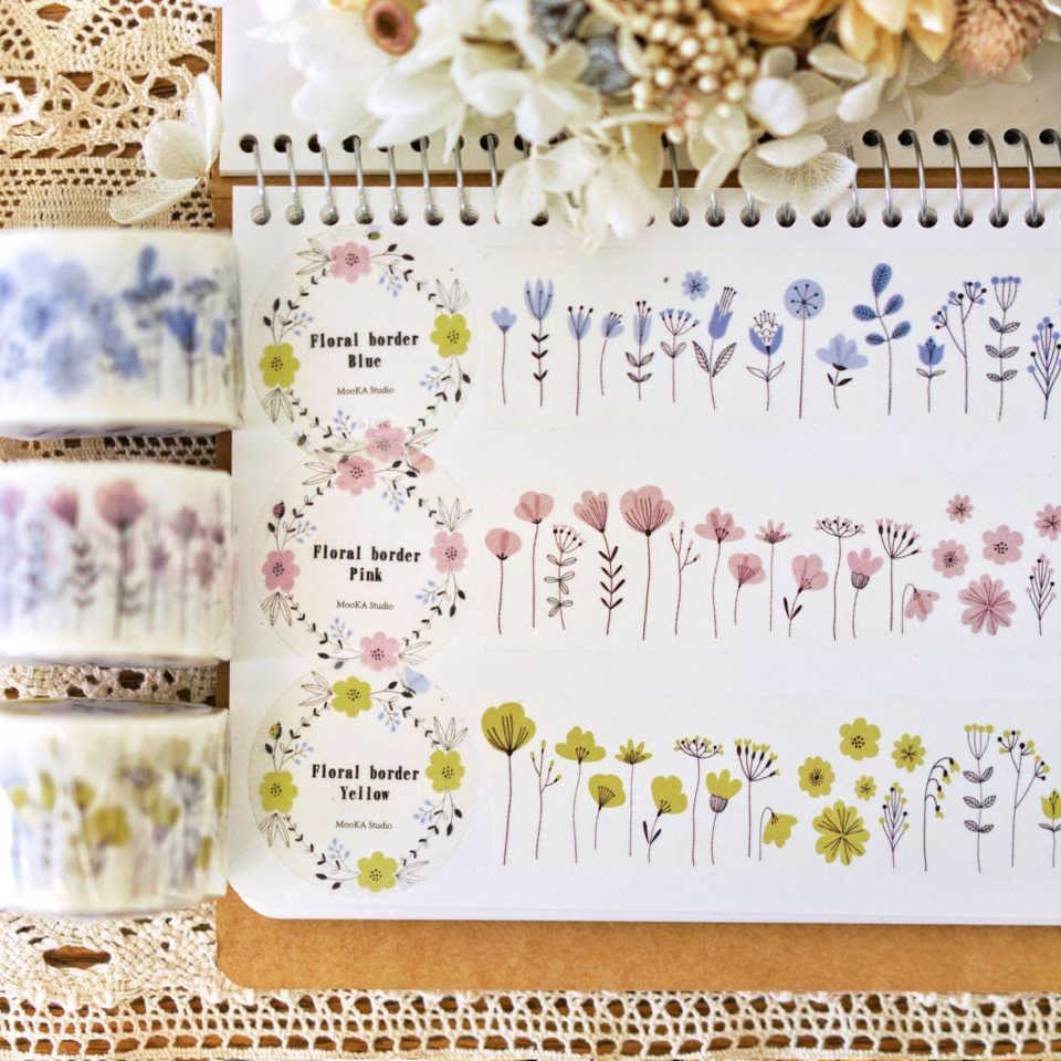 PET 8cm×10m mooka studio 珍藏集 花叶标签的言语 PET 8cm×10m mooka studio 珍藏集 花叶标签的言语 MooKA Studio 第