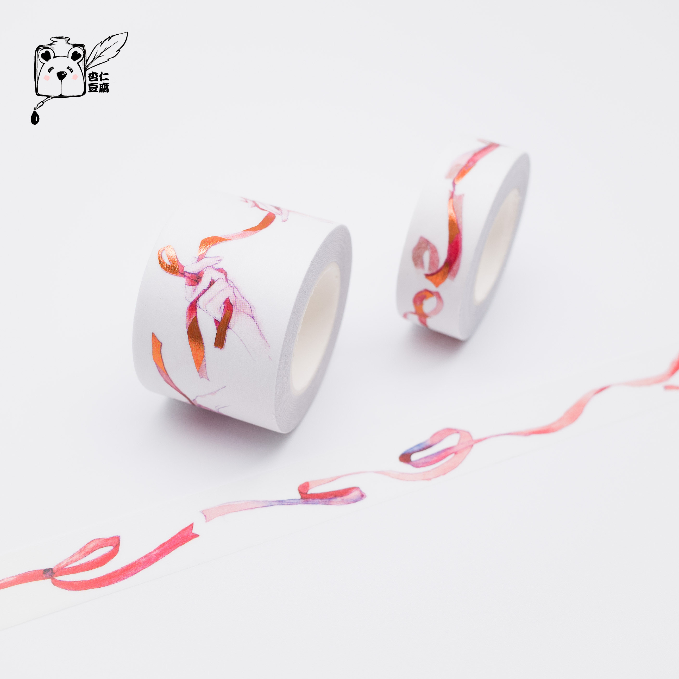 Phase belt with time and paper adhesive tape bronzed off paper version adhesive tape tree down lower red wire with hand ledger DIY original