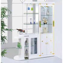 1 meter 4 European pure white Shenshen porch combination cabinet living room partition screen decoration Hall Cabinet assembly integrated wine cabinet